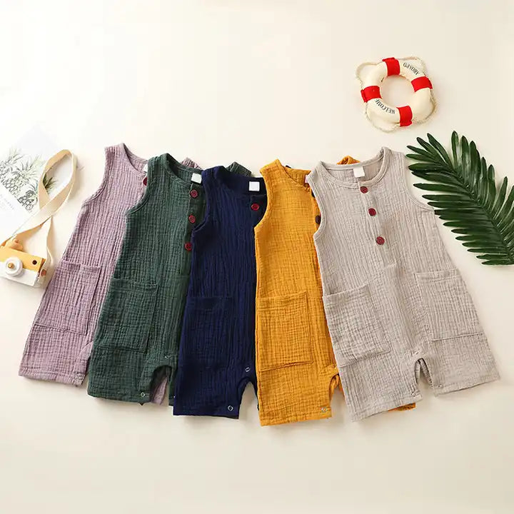 Hemp Sleeveless Romper